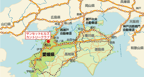 各交通機関でお越しの場合の地図